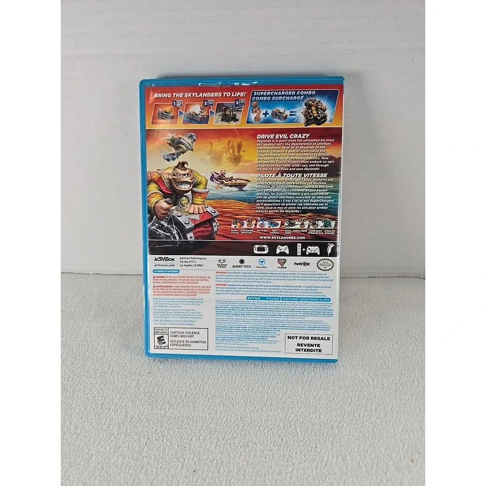 Wii U Skylanders SuperChargers Game Only Complete Near Mint‎ Disc 2015